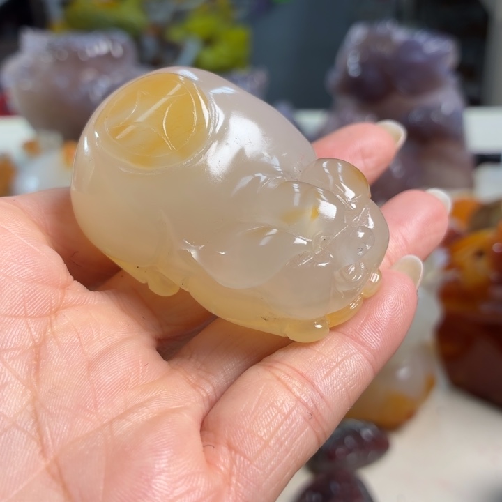 玛瑙/玉髓未镶嵌吊坠(不含链)