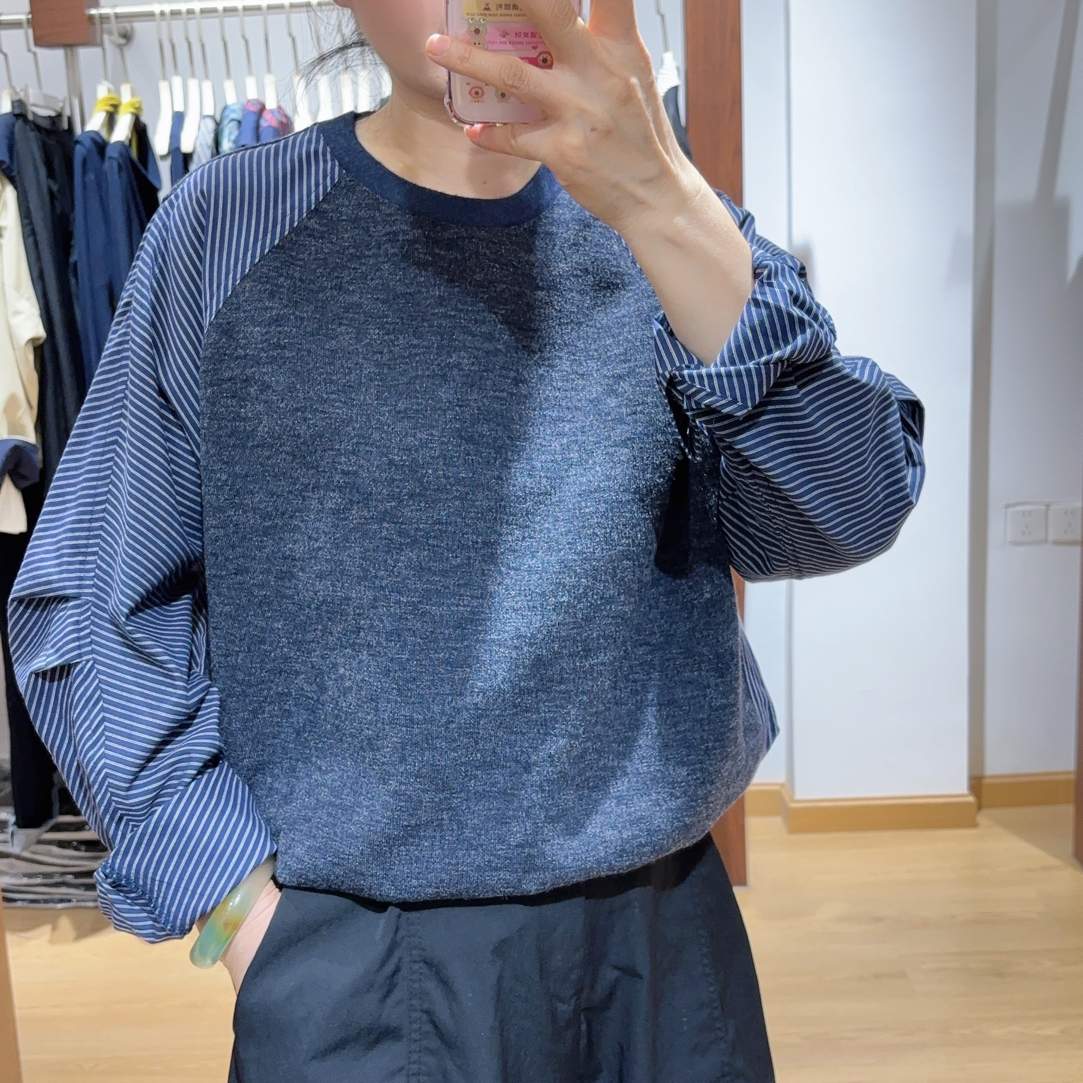 秋款拼接衬衣7575款