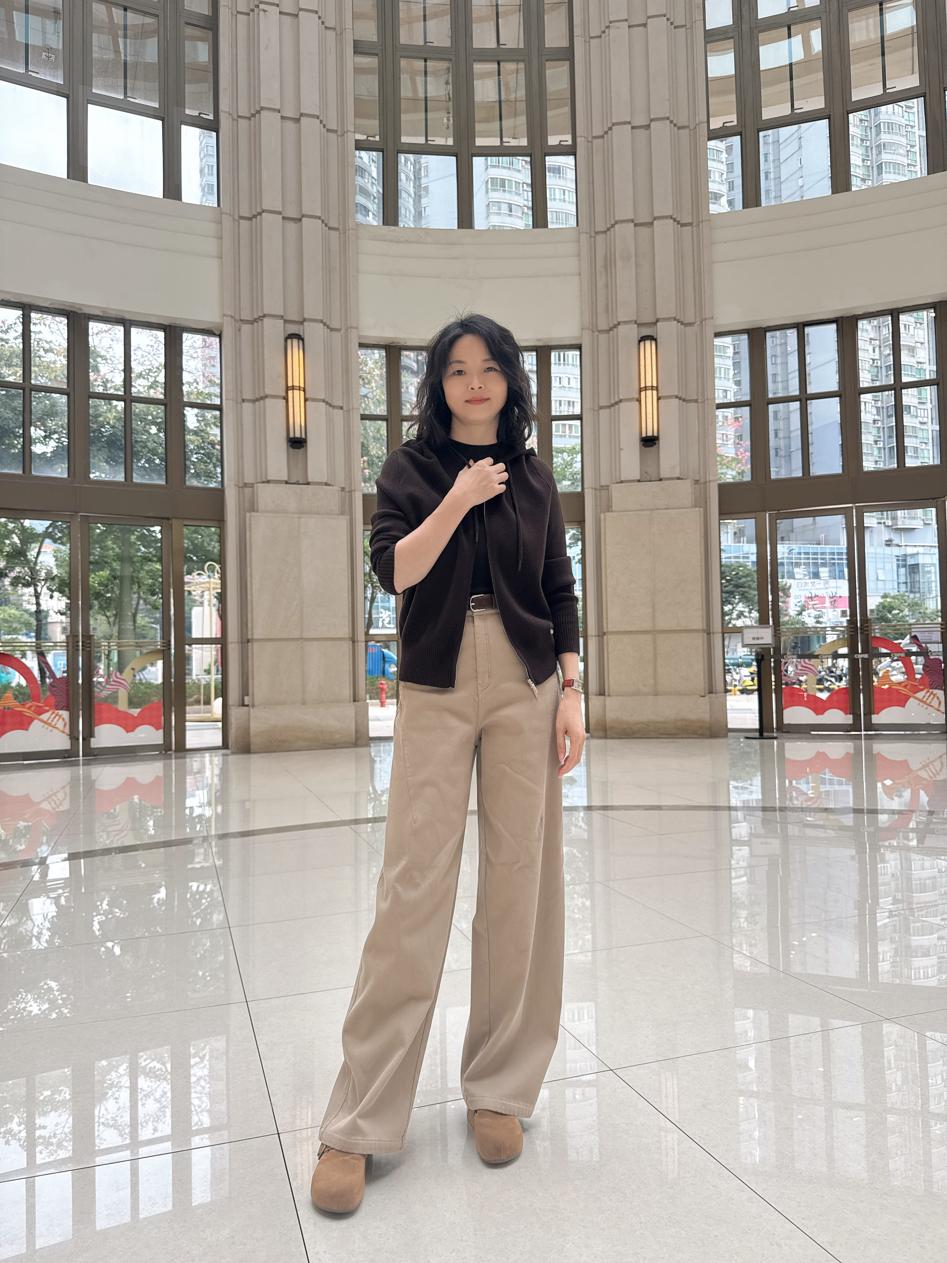 【四面弹】冬季显瘦百搭加绒弯刀裤69772【赠送腰带】