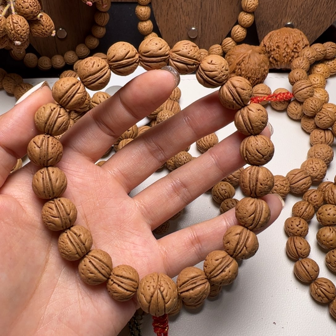 不***日核桃手串/手链13山西野生桃核手串