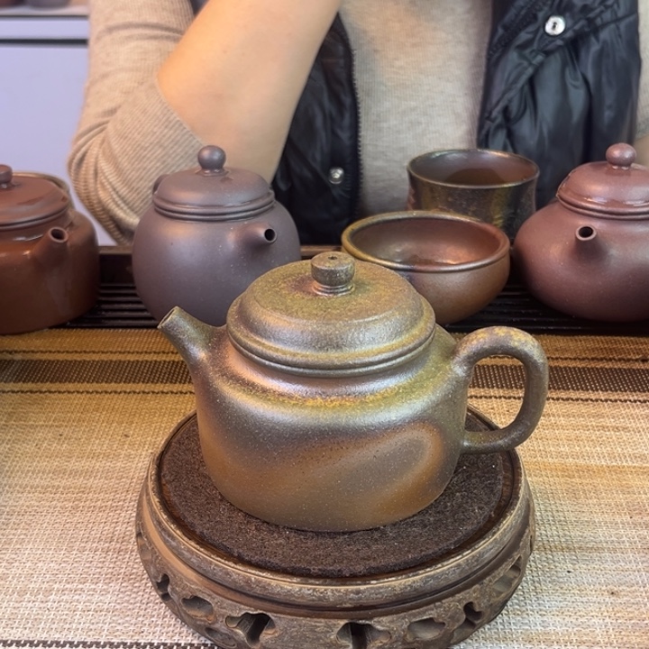 茶壶紫砂紫泥柴烧240cc