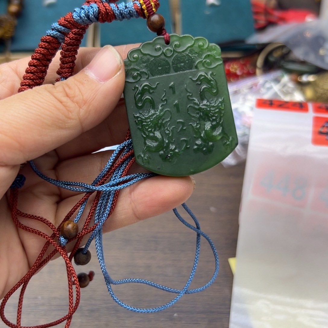 和田玉未镶嵌颈饰422