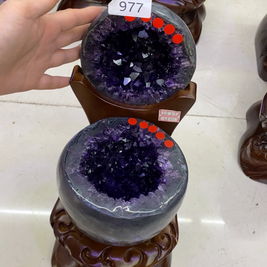 水晶摆件听未镶嵌