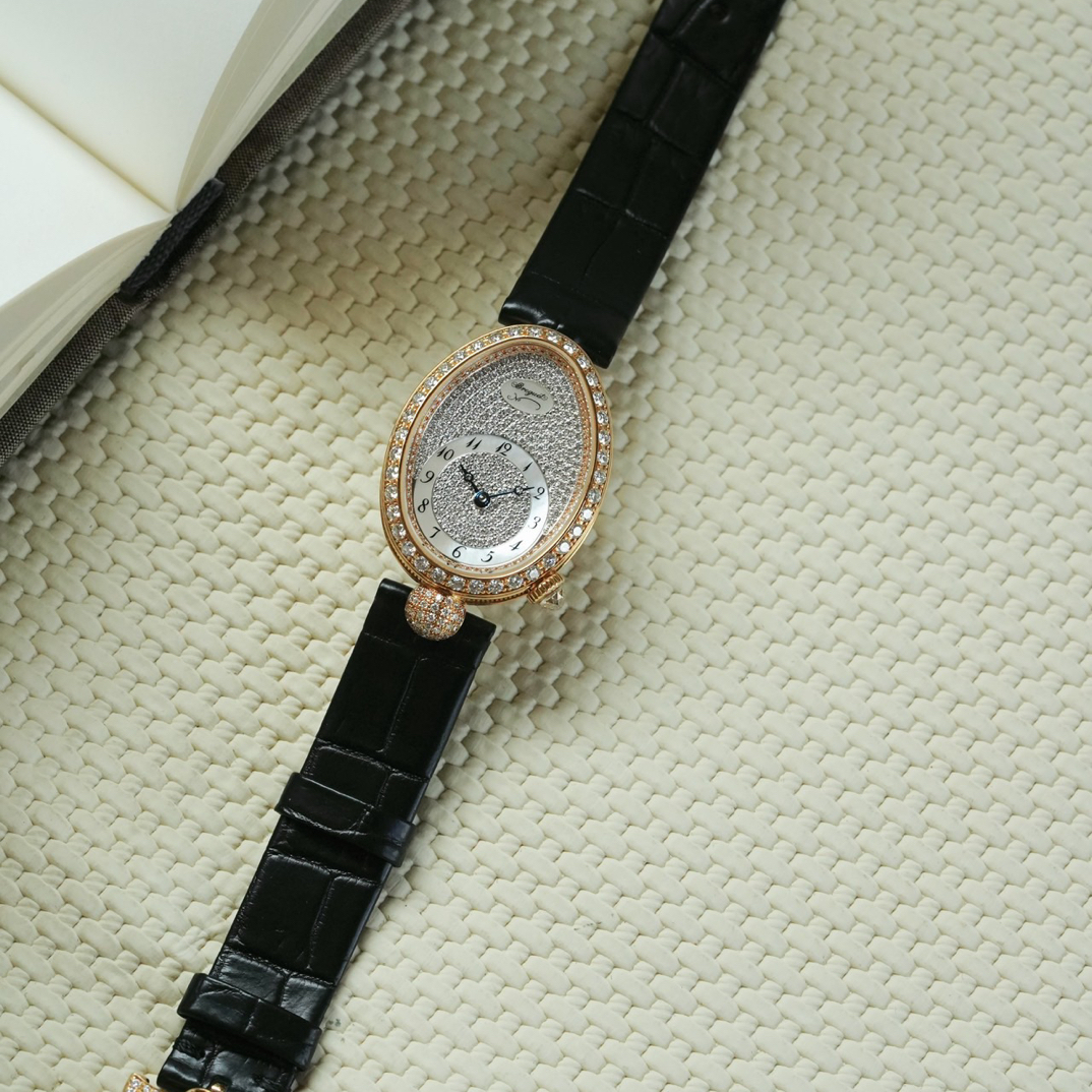 99新 BREGUET/宝玑 自动机械女表33*24mm单表原镶钻