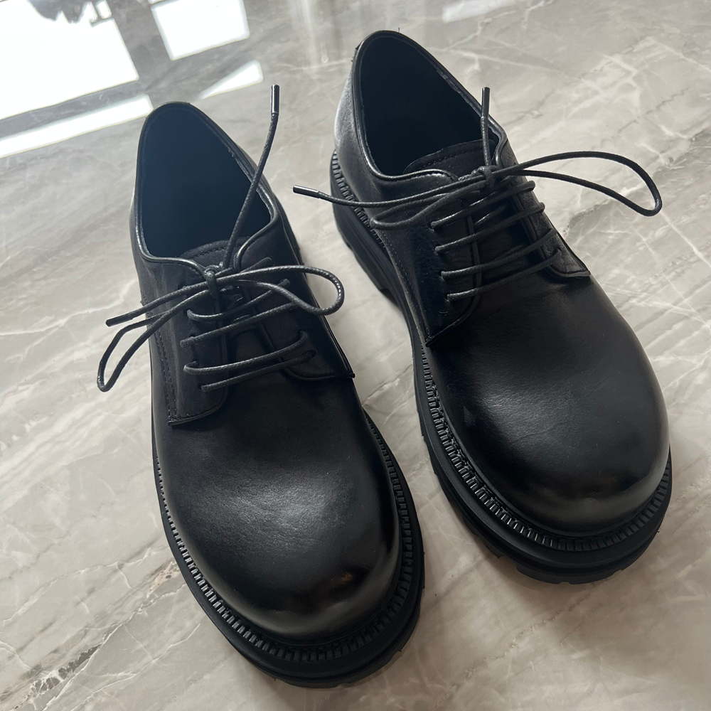 3155  纯手工磨砂牛皮+羊皮内里  高奢休闲德比鞋  w292-CX901-1