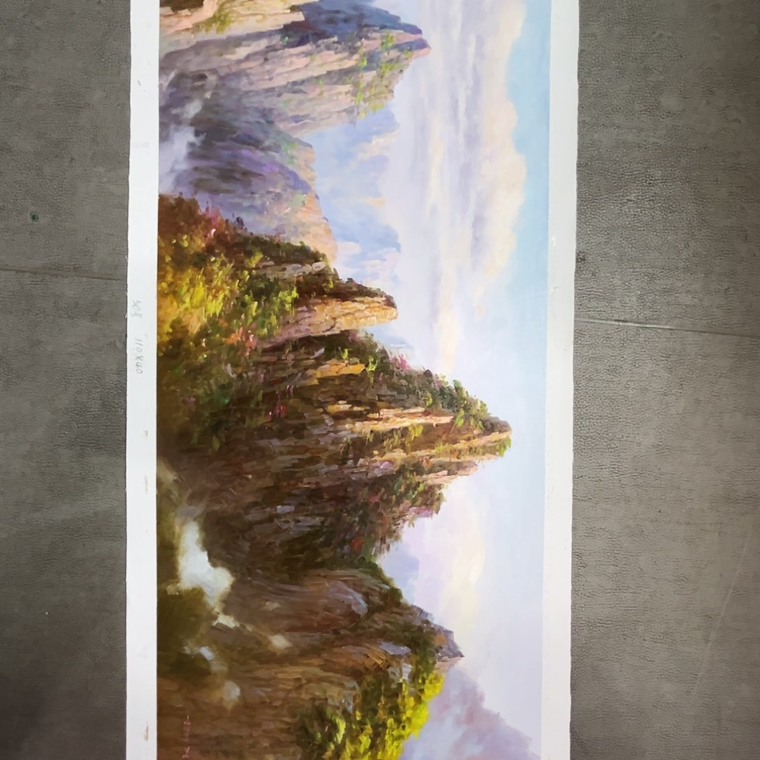 登***极油画朝鲜艺术家110%40