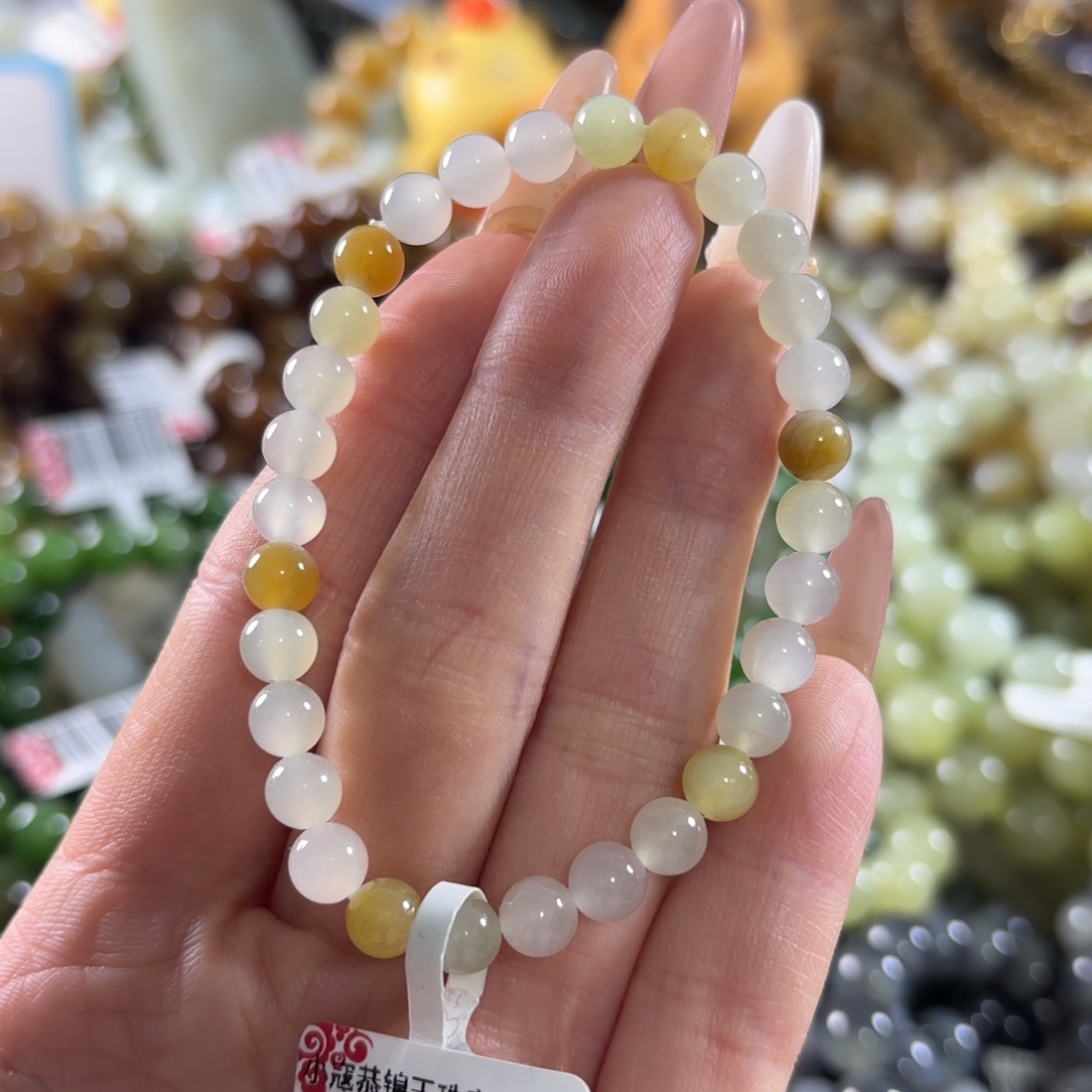 和田玉未镶嵌手链260