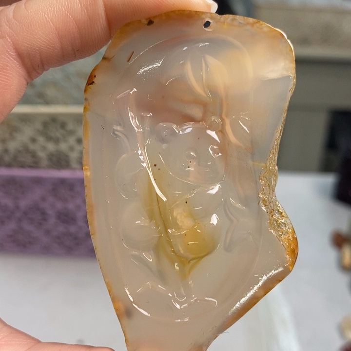 玛瑙/玉髓吊坠(不含链)未镶嵌