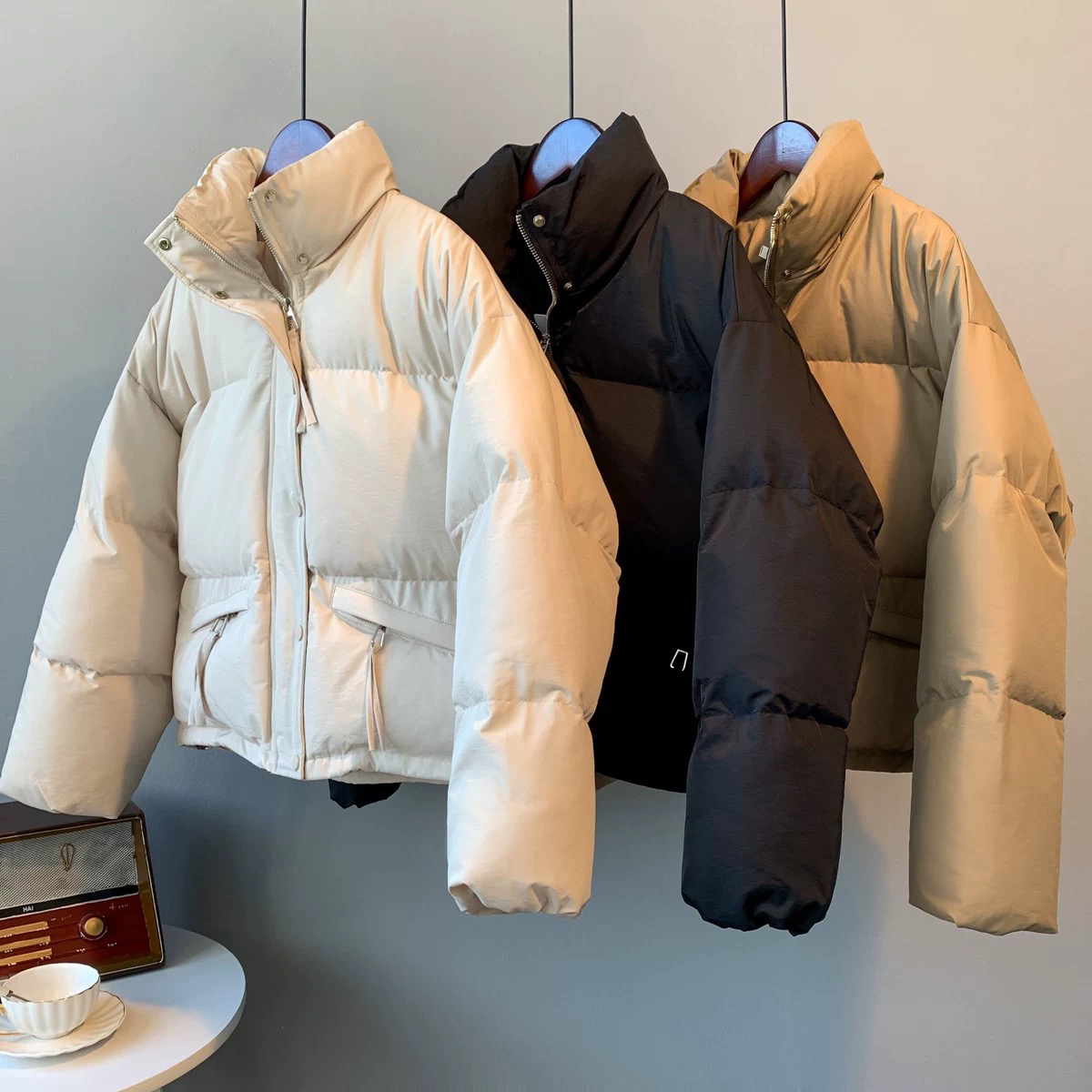 322 港风立领设计款小个子加厚保暖面包服棉服（A26）