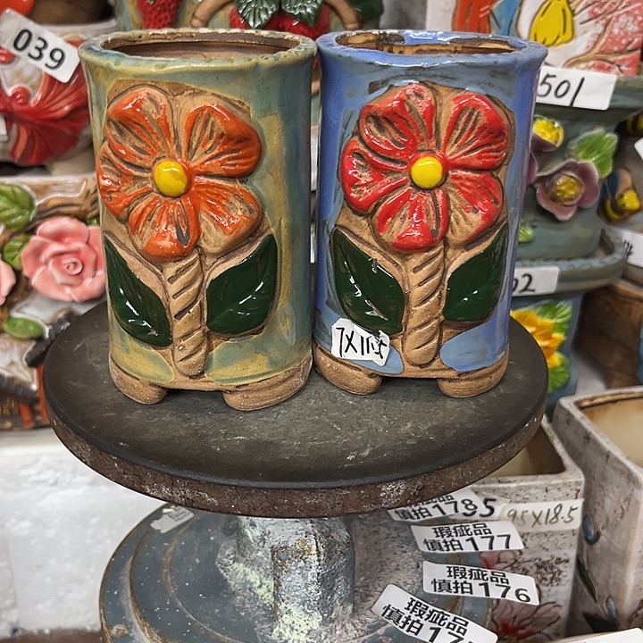 粗陶材质多肉花盆