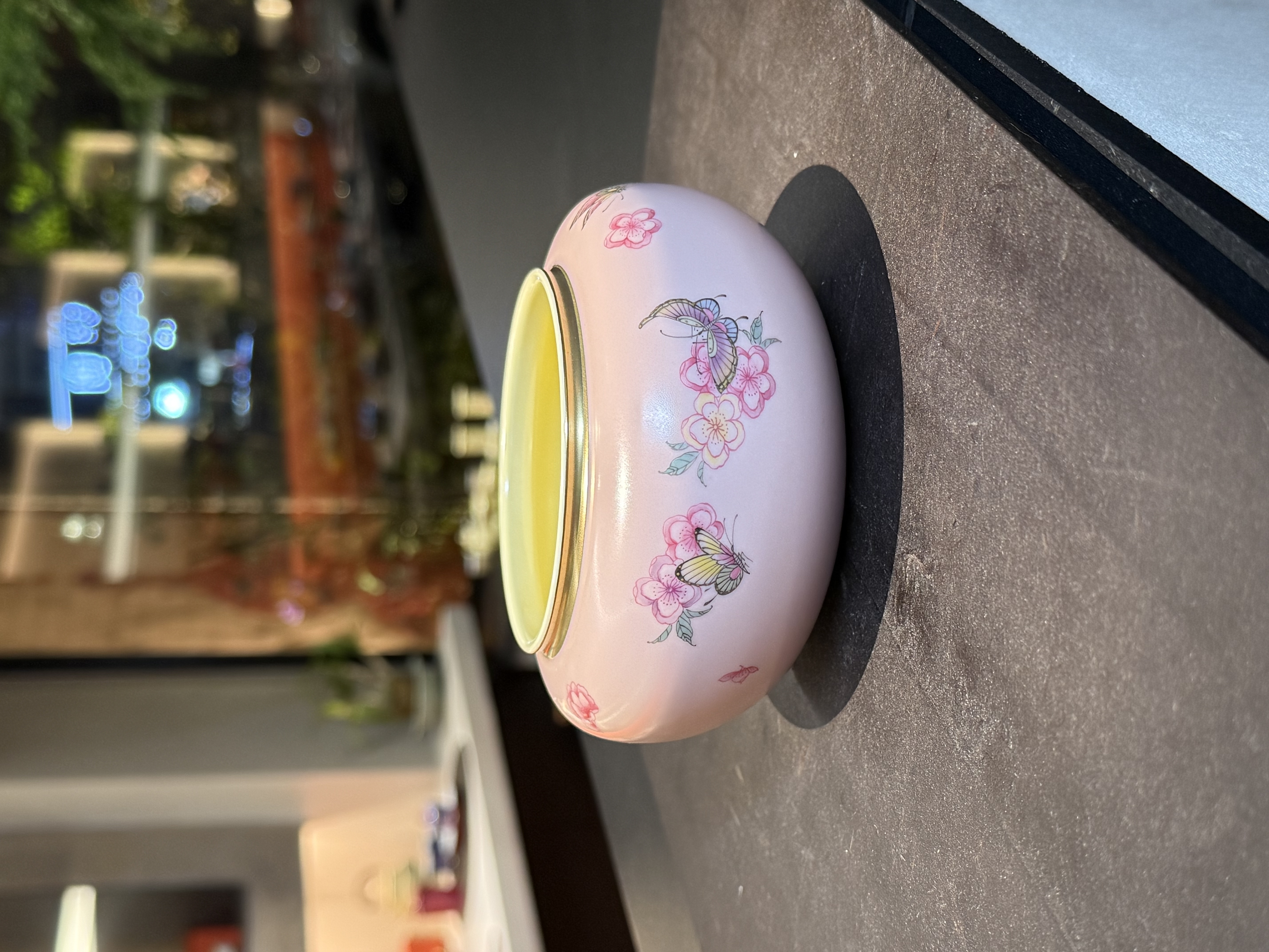 华隐堂  【夕岚粉】蝴蝶花卉建水   茶具中式茶道手作纯手工陶瓷