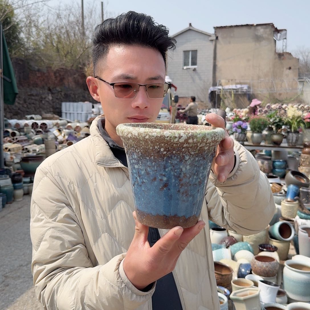 紫砂花盆瑕疵05一个一个