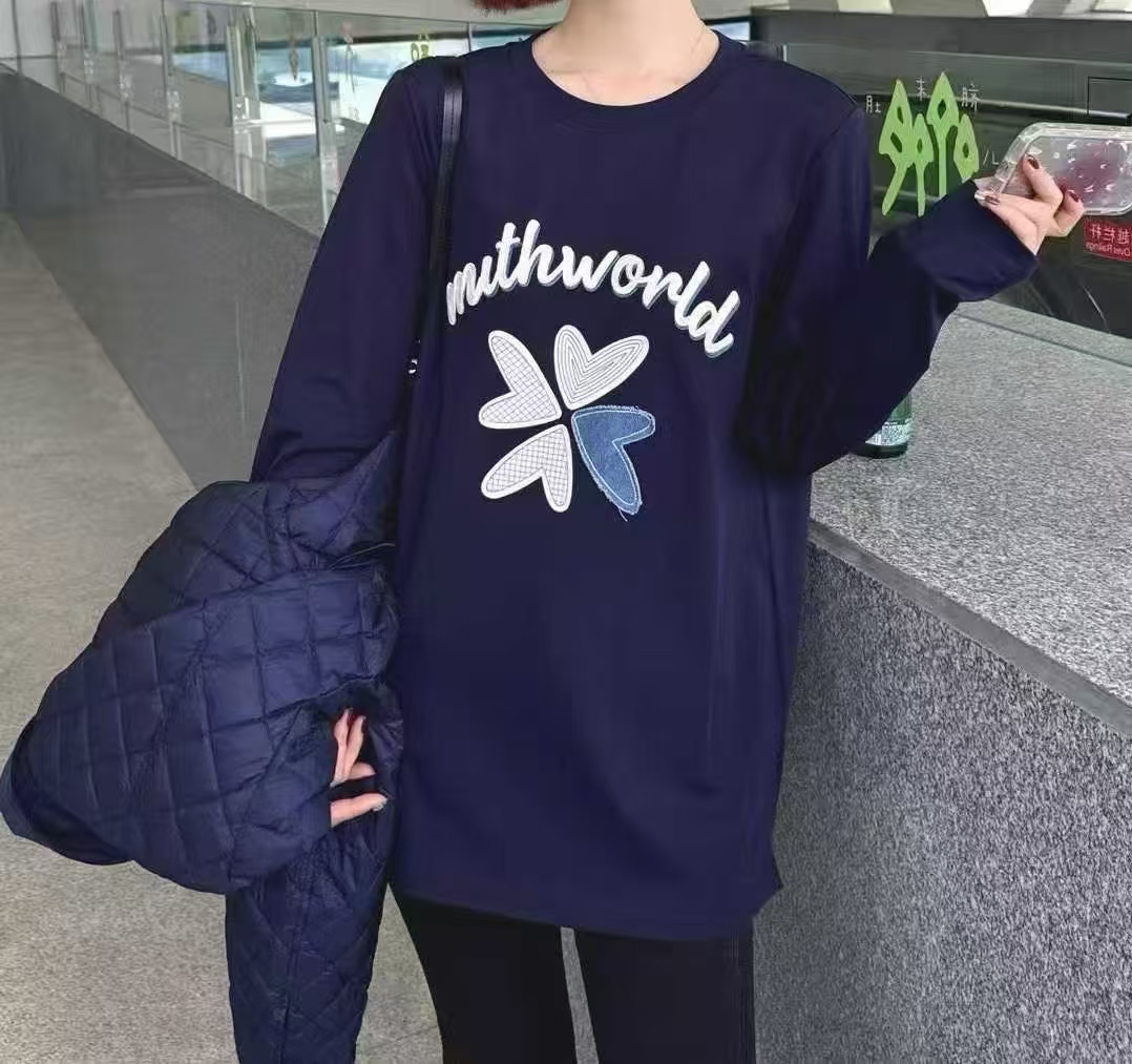 { 幸运四叶草 }长袖T恤针织衫