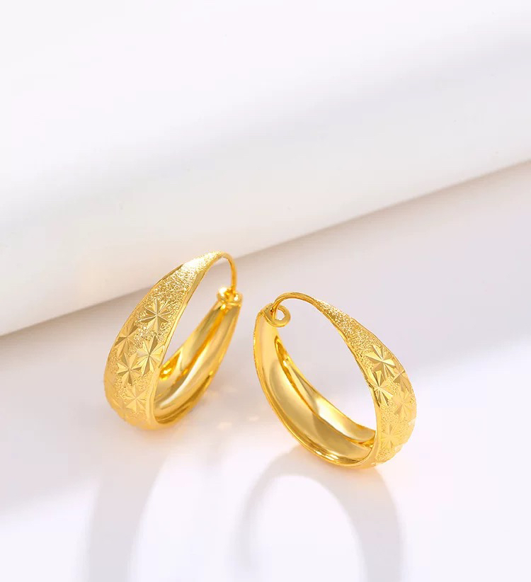 足银耳饰 妈妈款满天星耳圈女款气质时尚百搭经典