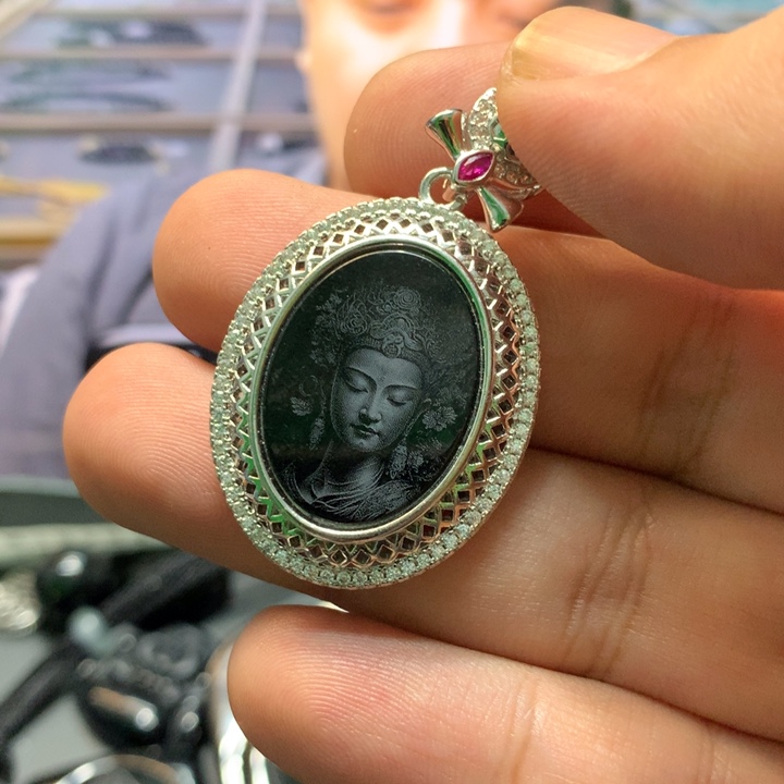 翡翠未镶嵌吊坠(不含链)4