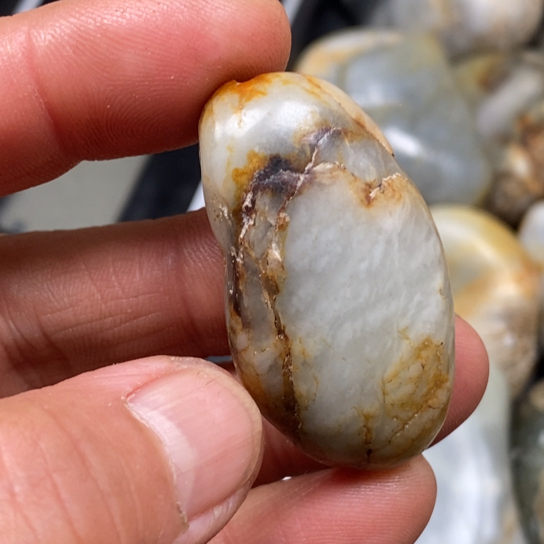 和田玉挂件银S925镀金镶嵌