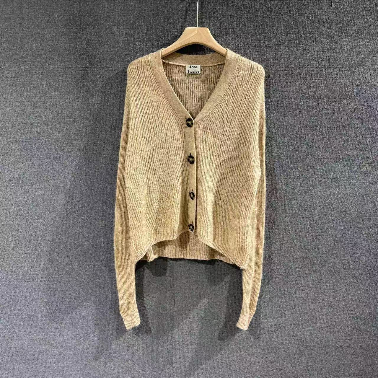 99新 Acne studio （pm）亚麻针织开衫毛衣 s码/9907