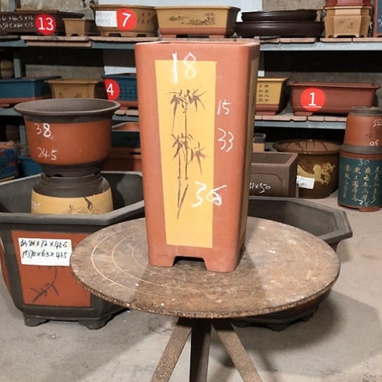 紫砂紫砂花盆包邮