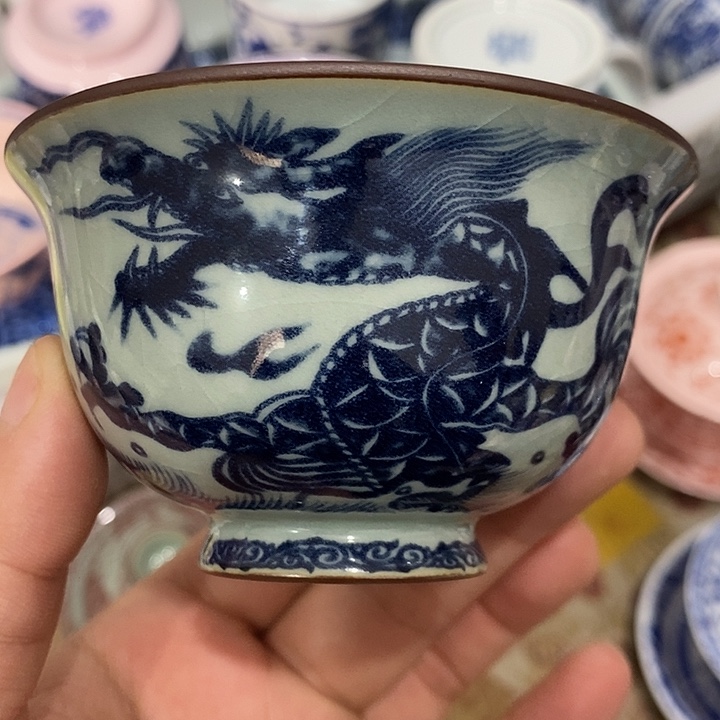 陶摆件景德镇陶瓷主人杯2345