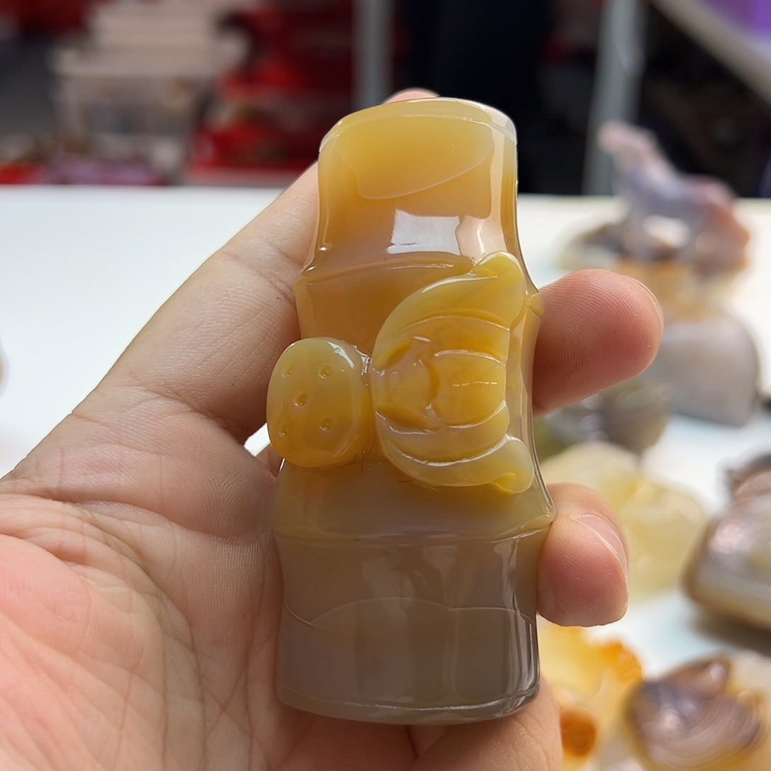 玛瑙/玉髓未镶嵌吊坠(不含链)