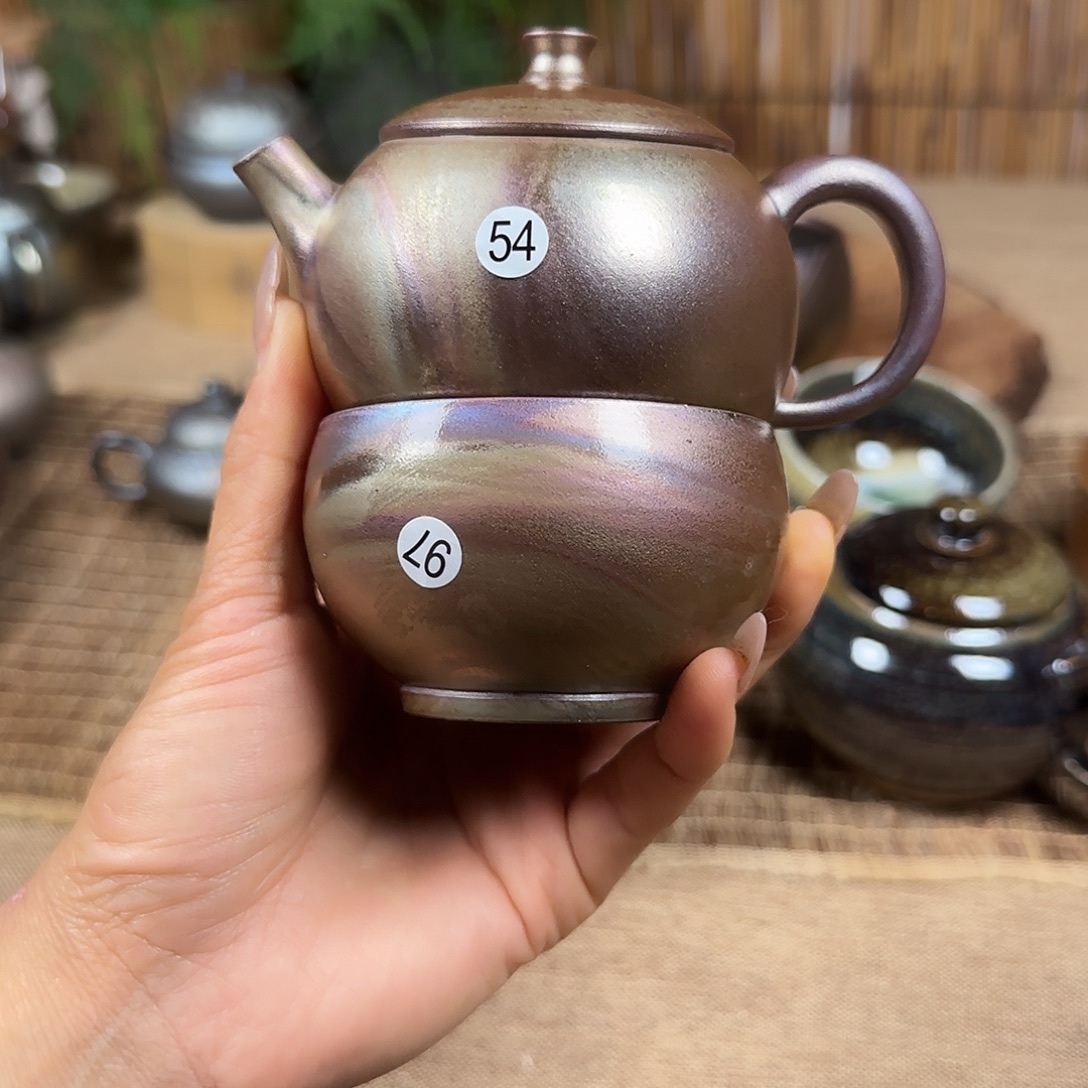 云南建水紫陶古法柴烧壶