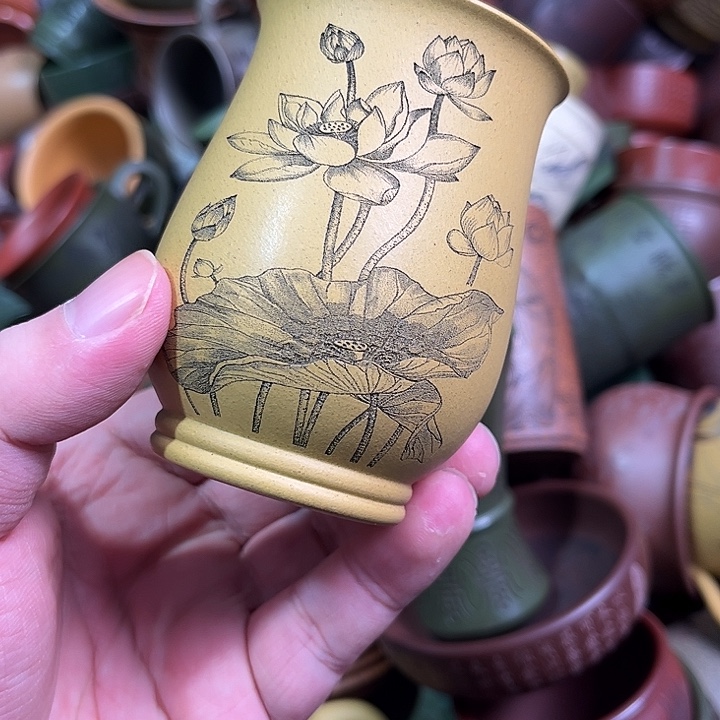 紫砂茶杯全手工紫砂主人杯