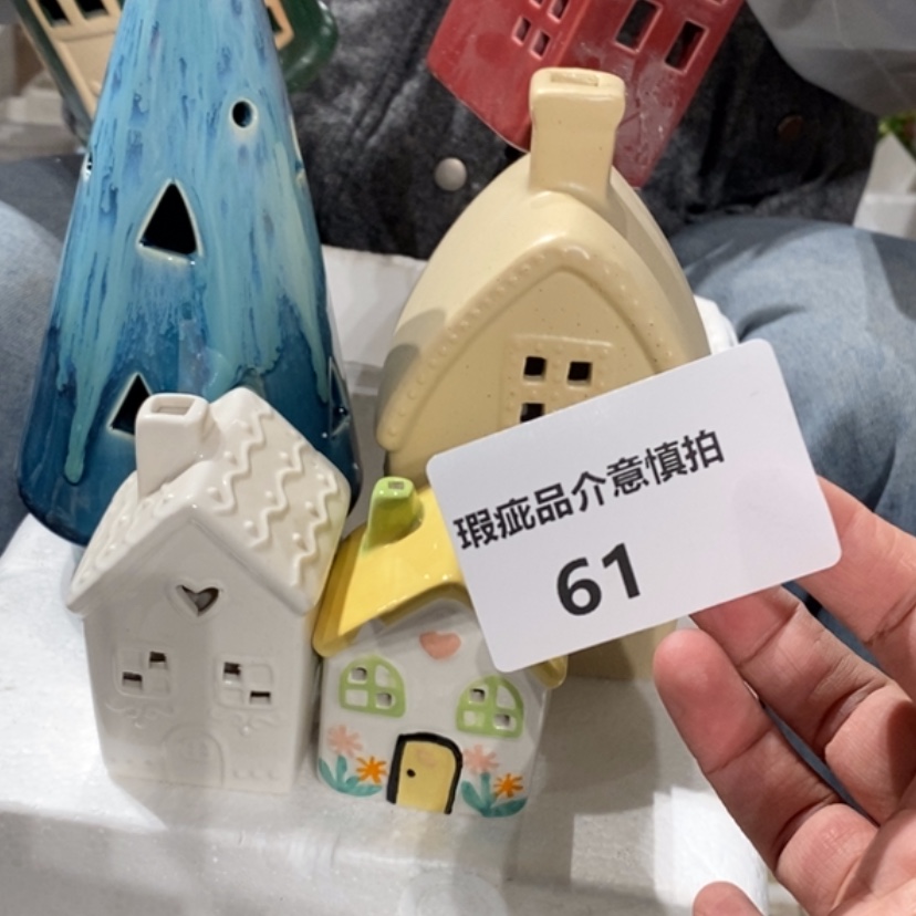 【闪购商品】摆件我***气陶瓷摆件瑕疵特卖