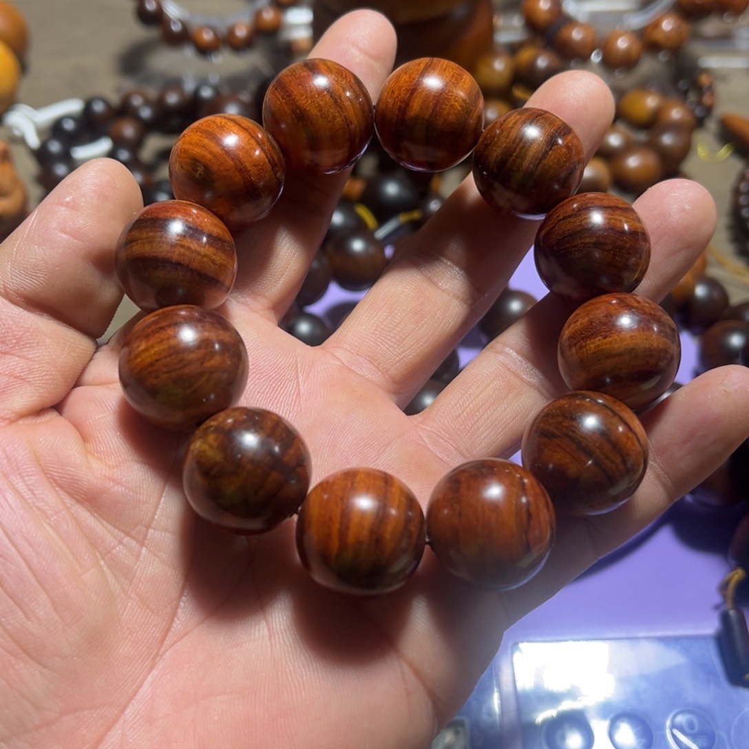 吃***子柏木（崖柏）黄花梨，手串