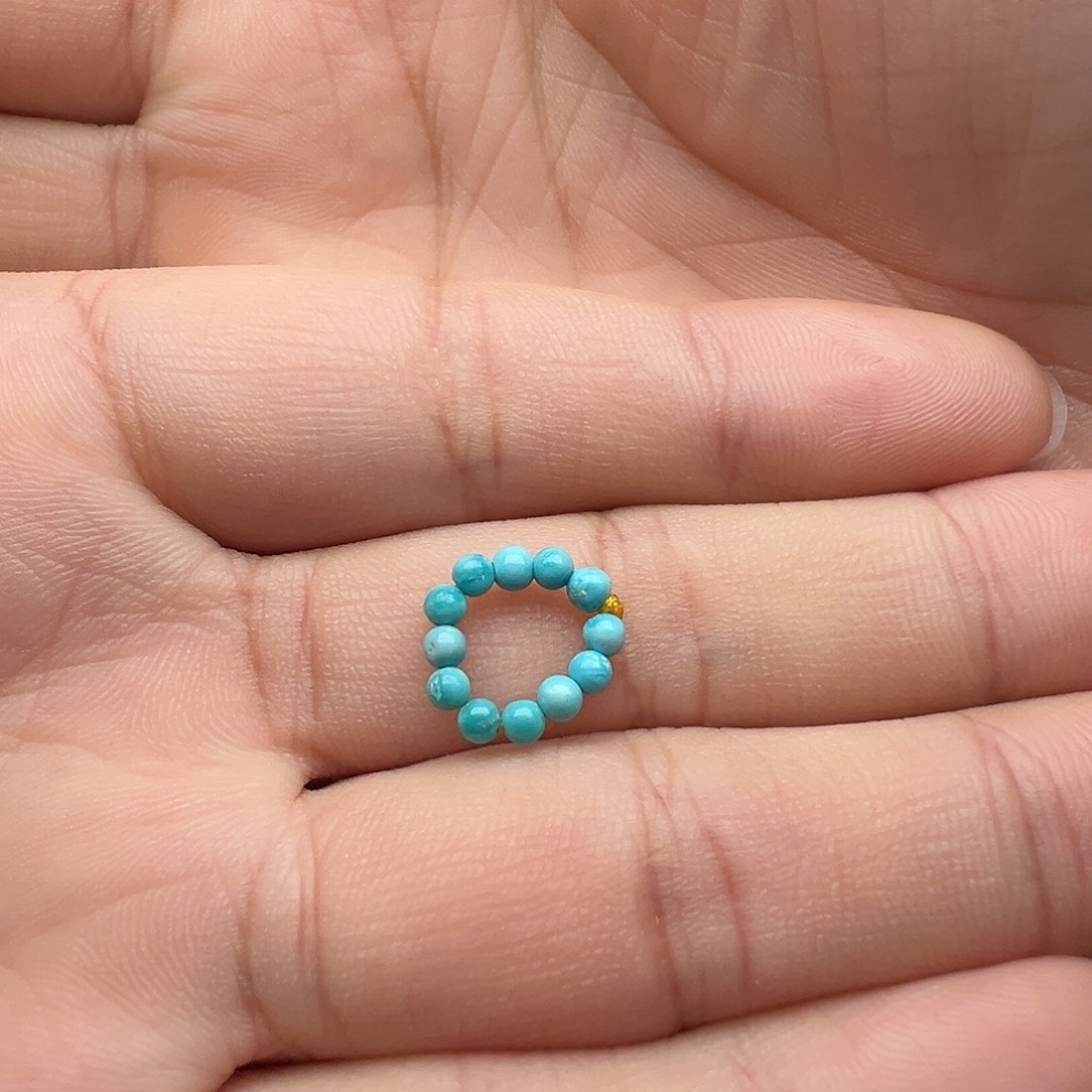 淡***雅蜜蜡未镶嵌颈饰小米珠跑环