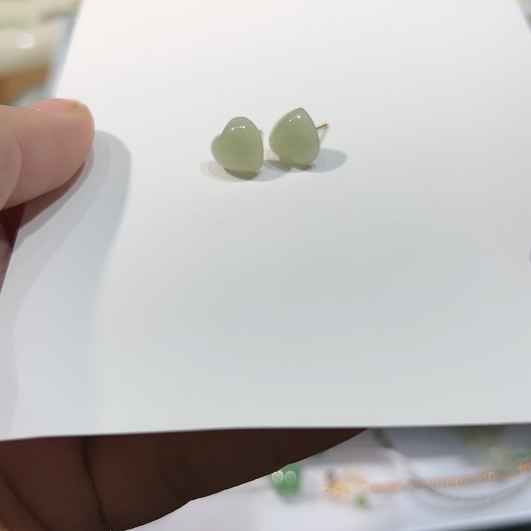 颈饰银S925镶嵌和田玉⍤**.