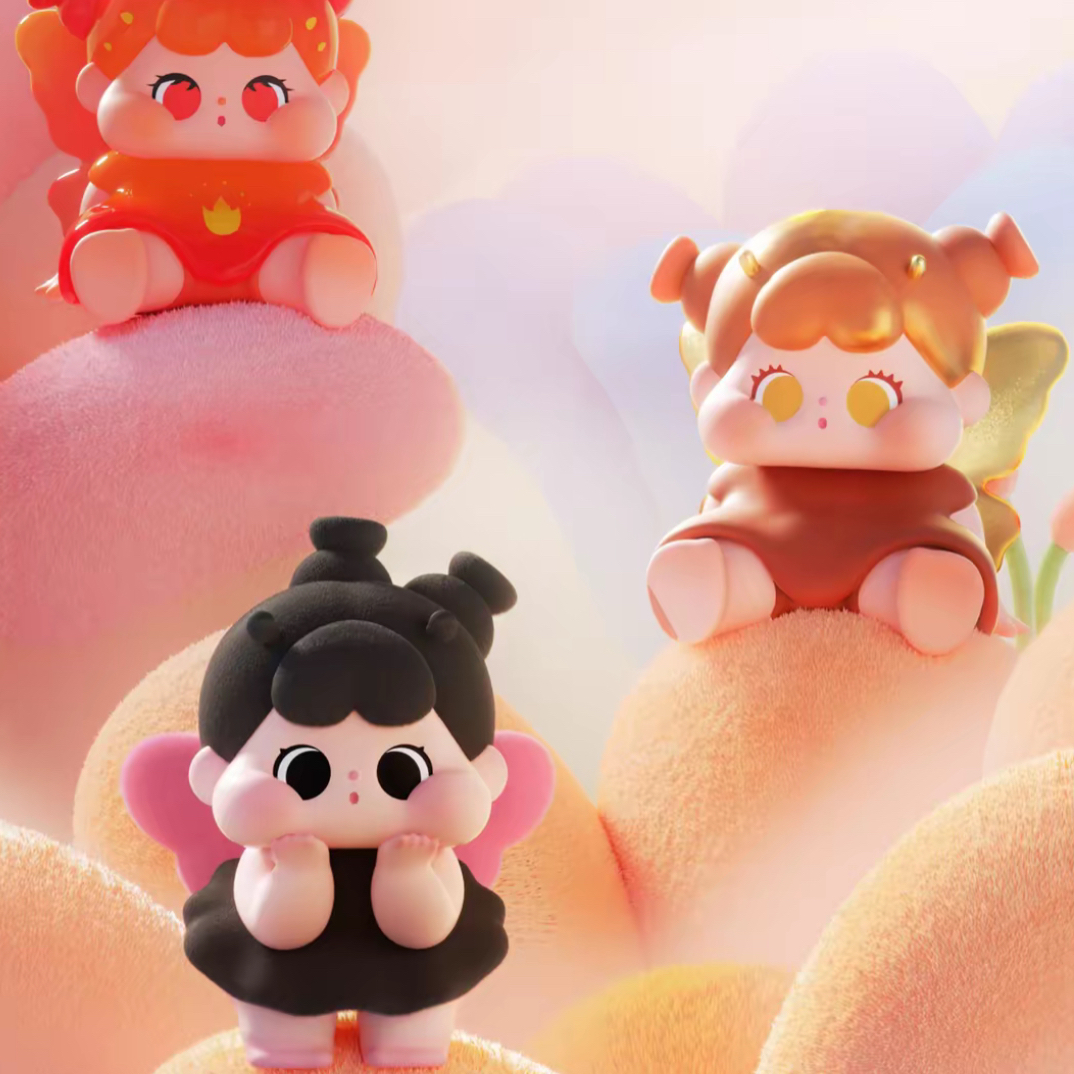 【逸黑拆盒】qoqo花福黛系列萌粒盲盒盲袋可爱摆件