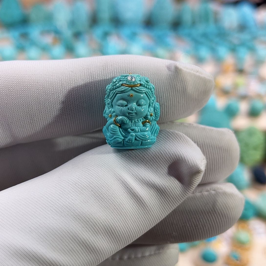 绿松石珠宝奇石未镶嵌