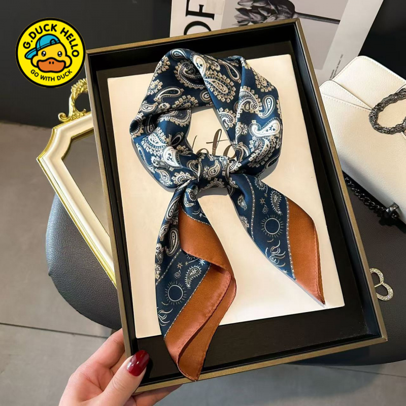 【新人福利】围巾方巾丝巾简约女2025春夏搭配衬衫围脖腰果百搭丝