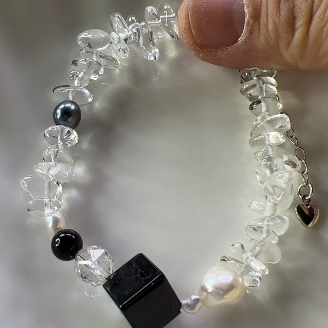 淡水珍珠合金手绳