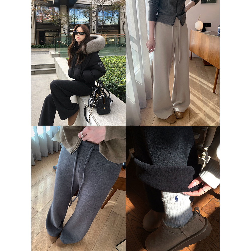 张贝贝 自发热磨毛锁温奶皮裤 480g牛奶绒 一条过冬