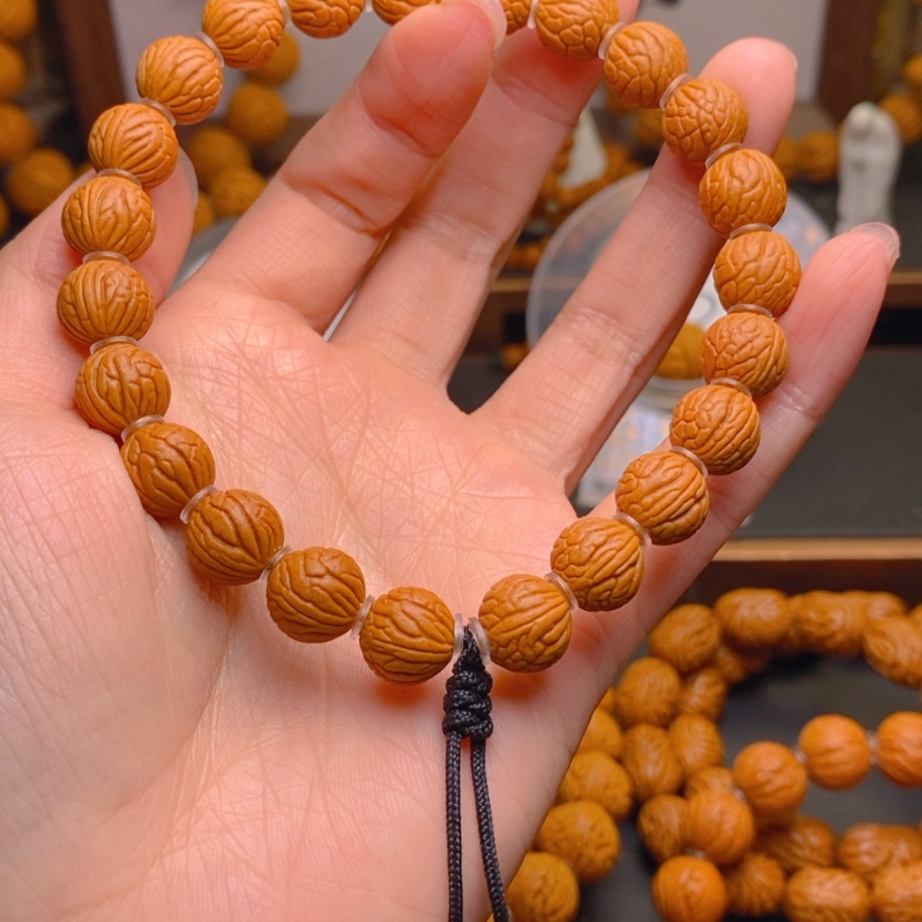 【闪购商品】桃核手串勿*龙文桃核
