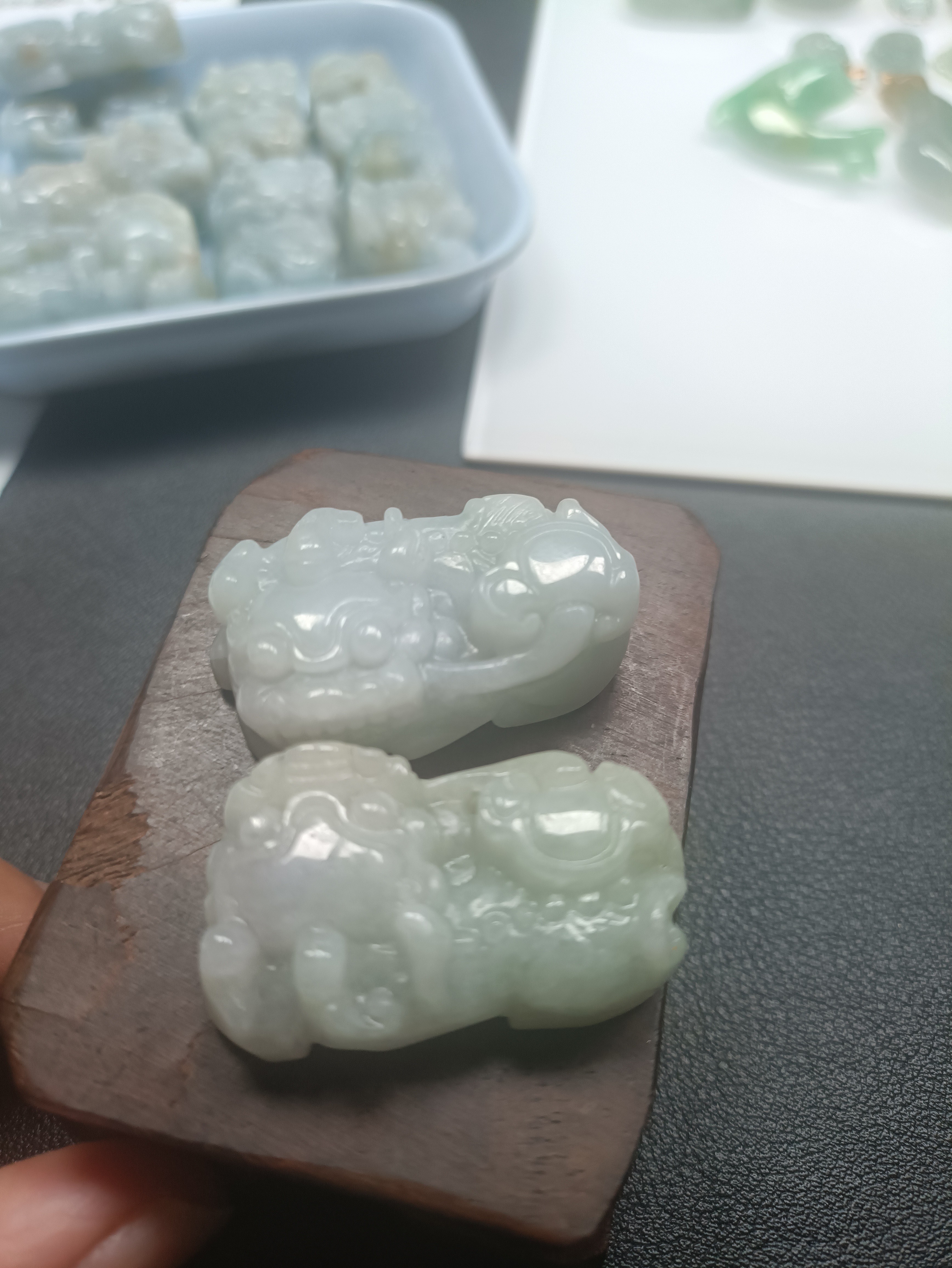 貔貅天然翡翠A货