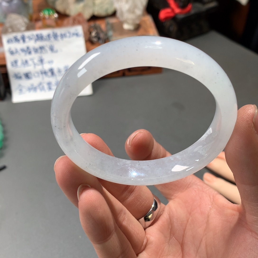 翡翠手镯未镶嵌57.4圈口