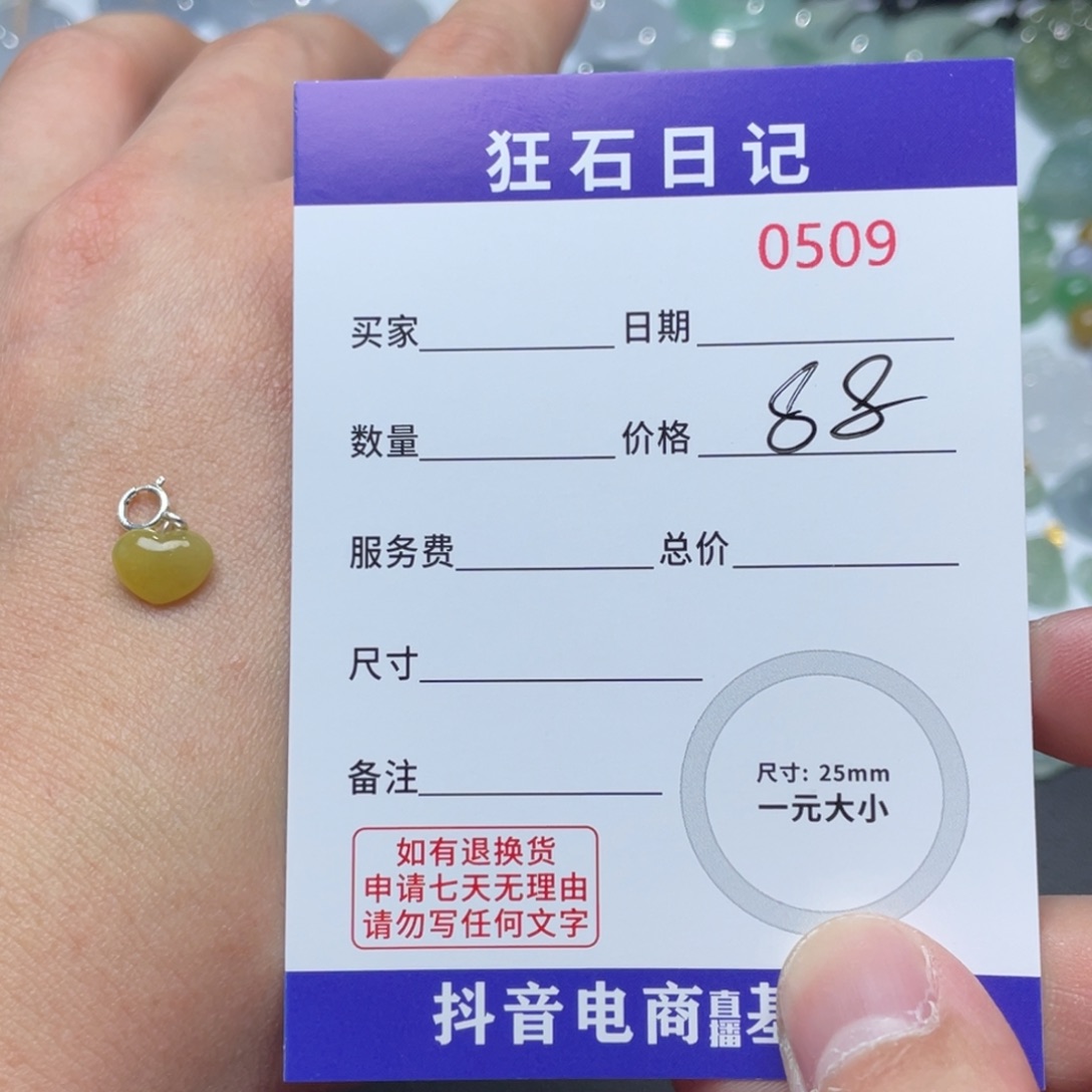 翡翠颈饰银S925镶嵌天然A货缅甸翡翠 拍一发一