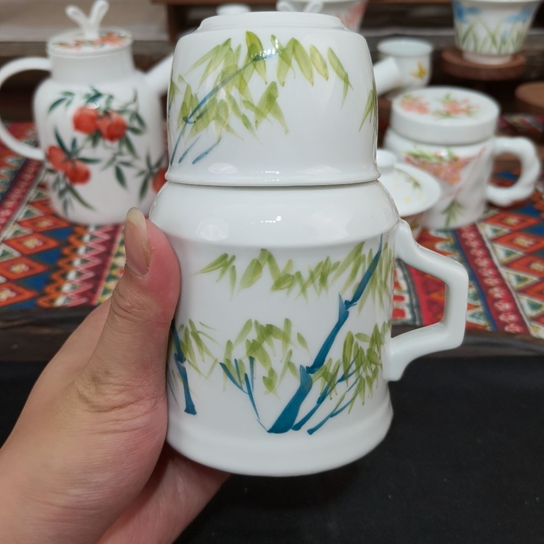 瓷片景德镇手工手绘高温瓷器