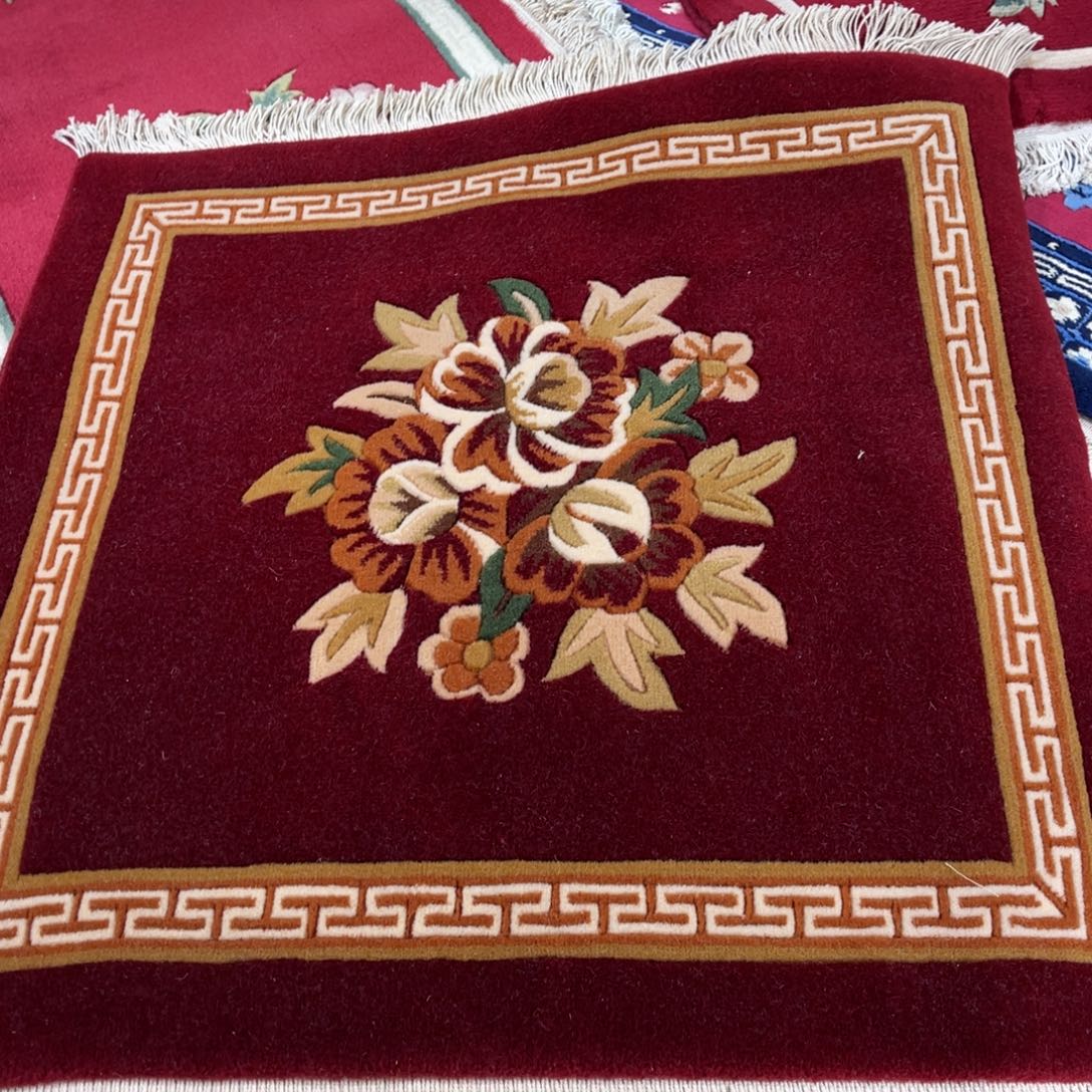 羊毛纯羊毛特价坐垫75×75