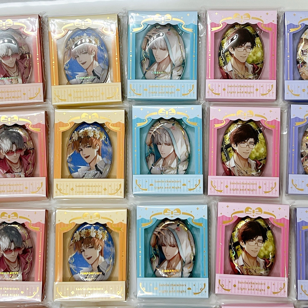 光与夜之恋 三丽鸥联名周边 吧唧 镭射票 合影透卡 谷美 纪念卡