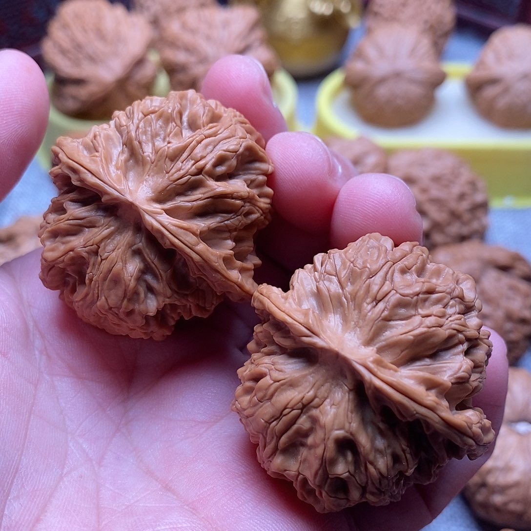 文玩核桃把件41.8全品绝配苹果园