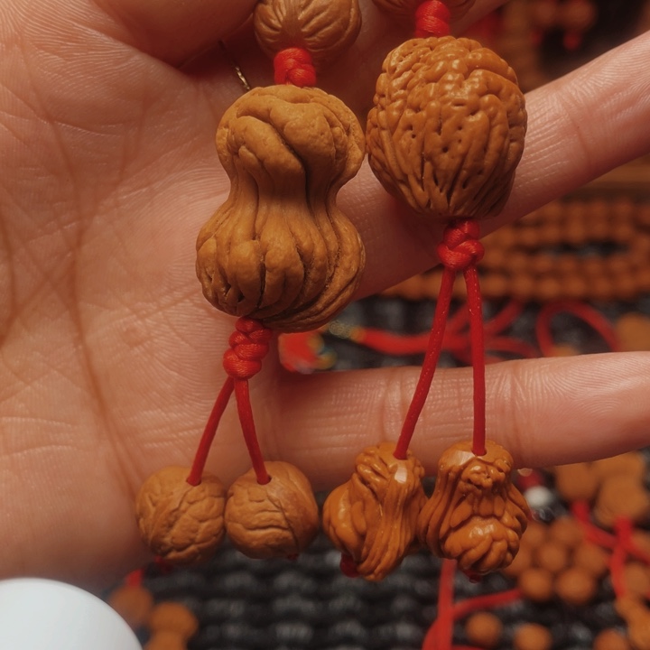 菩提籽类龙纹桃枭挂件