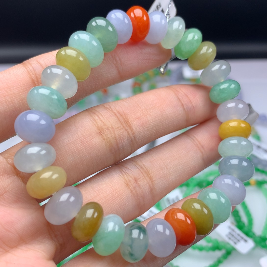 翡翠手链未镶嵌卡