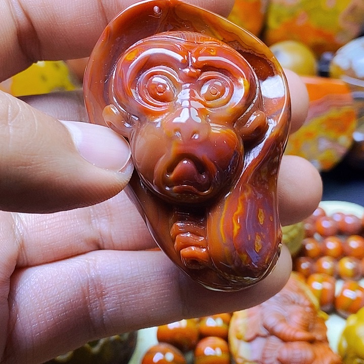 玛瑙/玉髓颈饰未镶嵌寻*