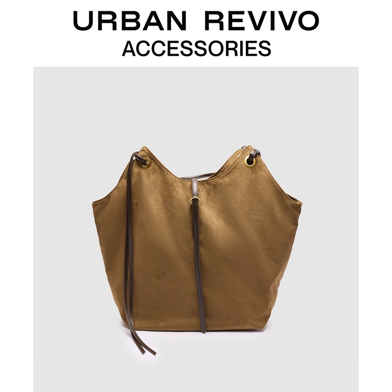 URBAN REVIVO2025秋季新款女士琥珀流光风单肩包UAWB50224