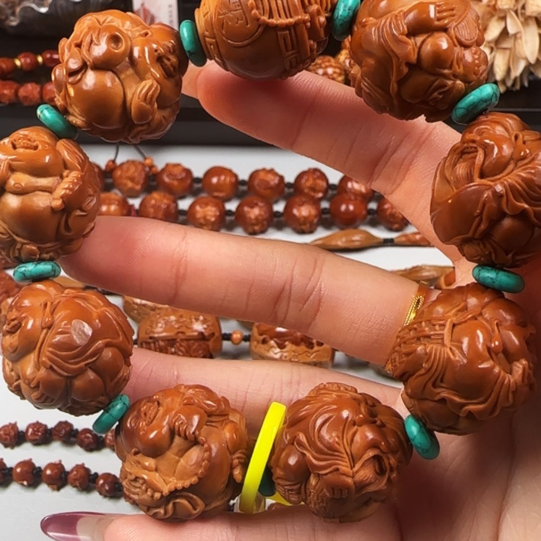 橄榄核手串/手链尺寸2.4油核财迷手串