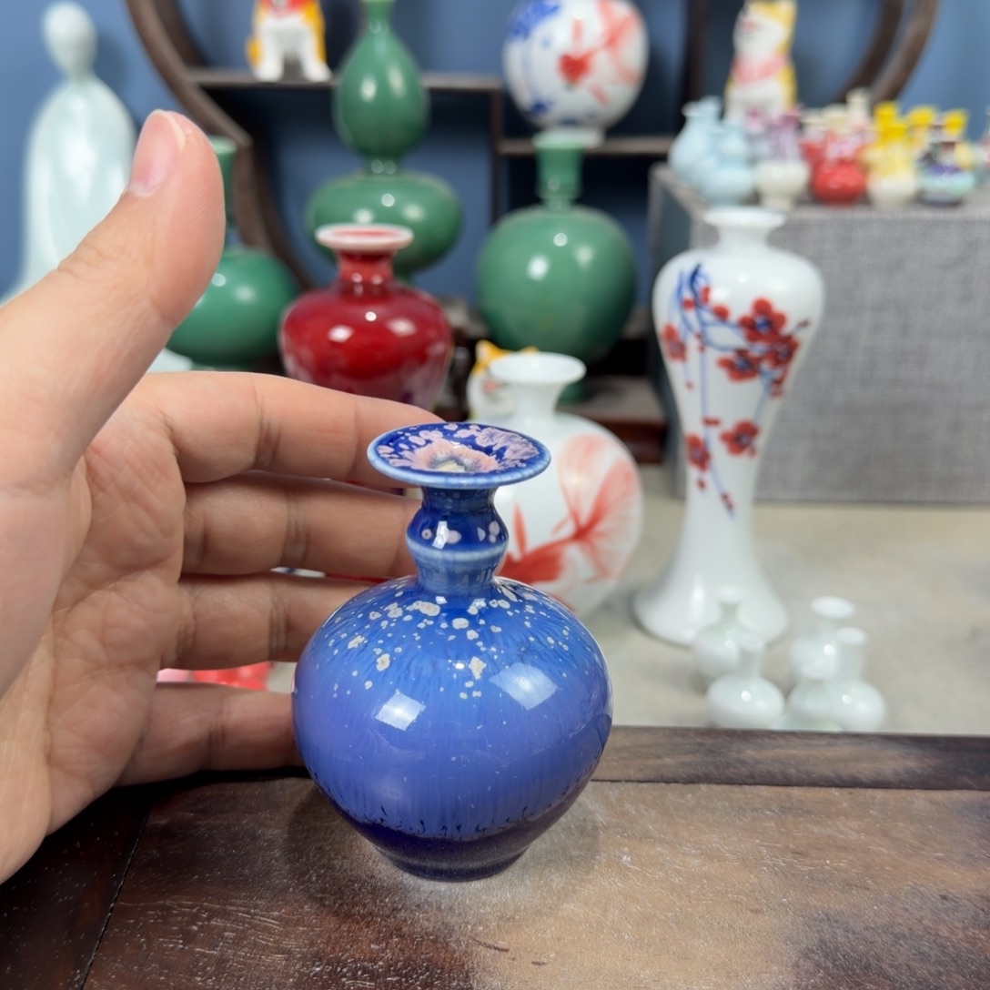 陶瓷手工小花器摆件