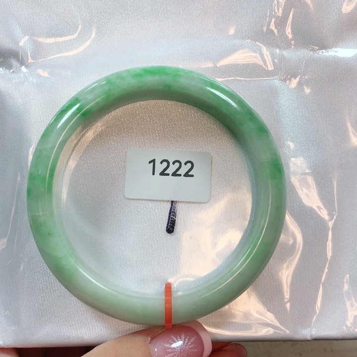 翡翠手镯未镶嵌天然翡翠手镯56